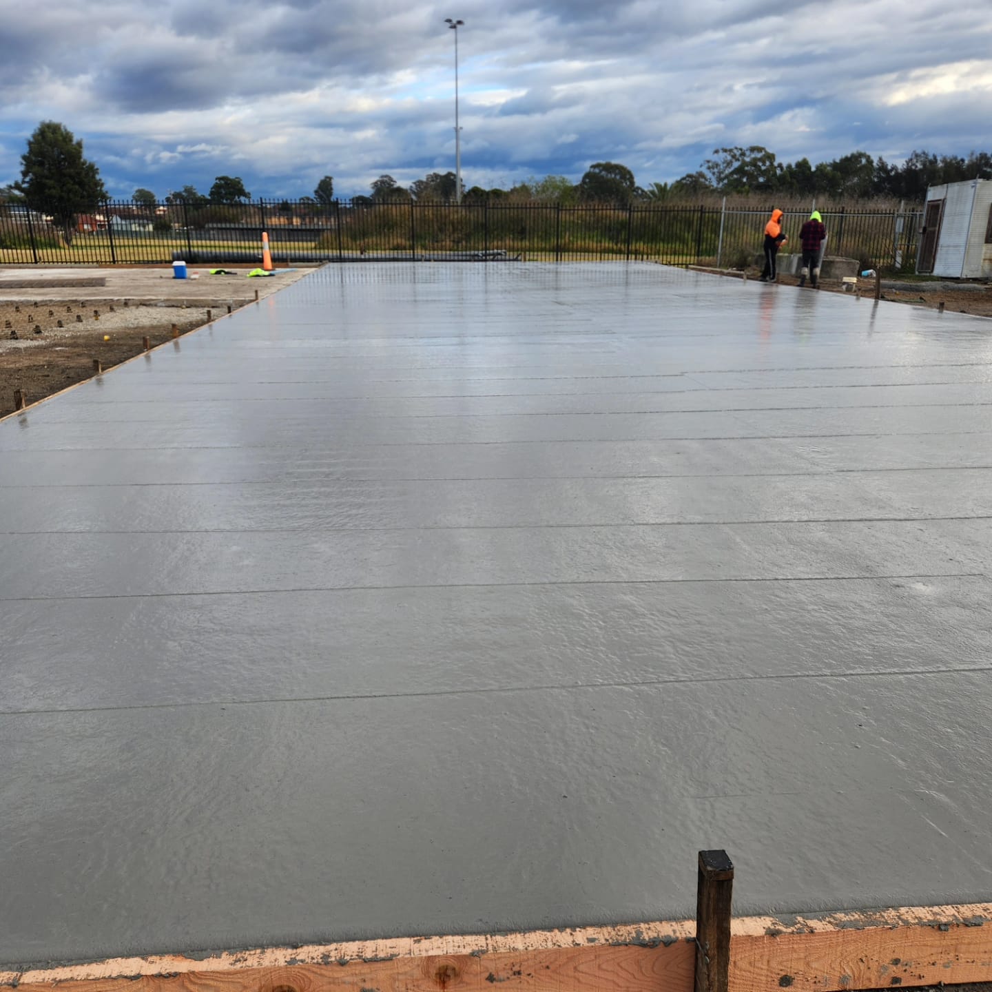 Large commercial concrete slab installation Sydney